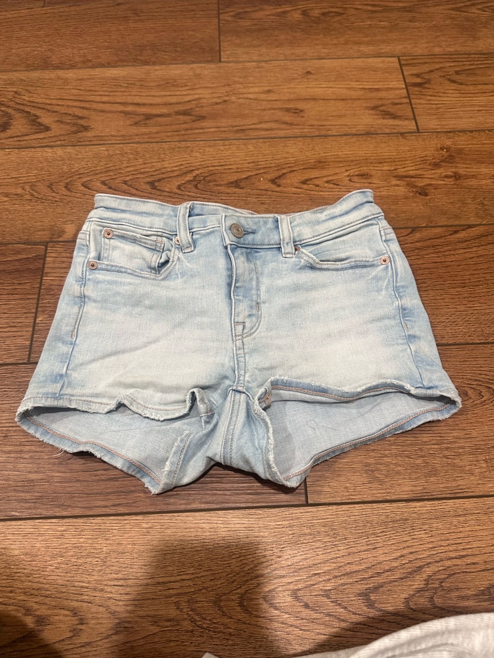 American Eagle Outfitters Light Blue Denim Cutoff Shorts